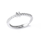 Adjustable women's ring with initial - letter