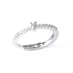 Adjustable women's ring with initial - letter