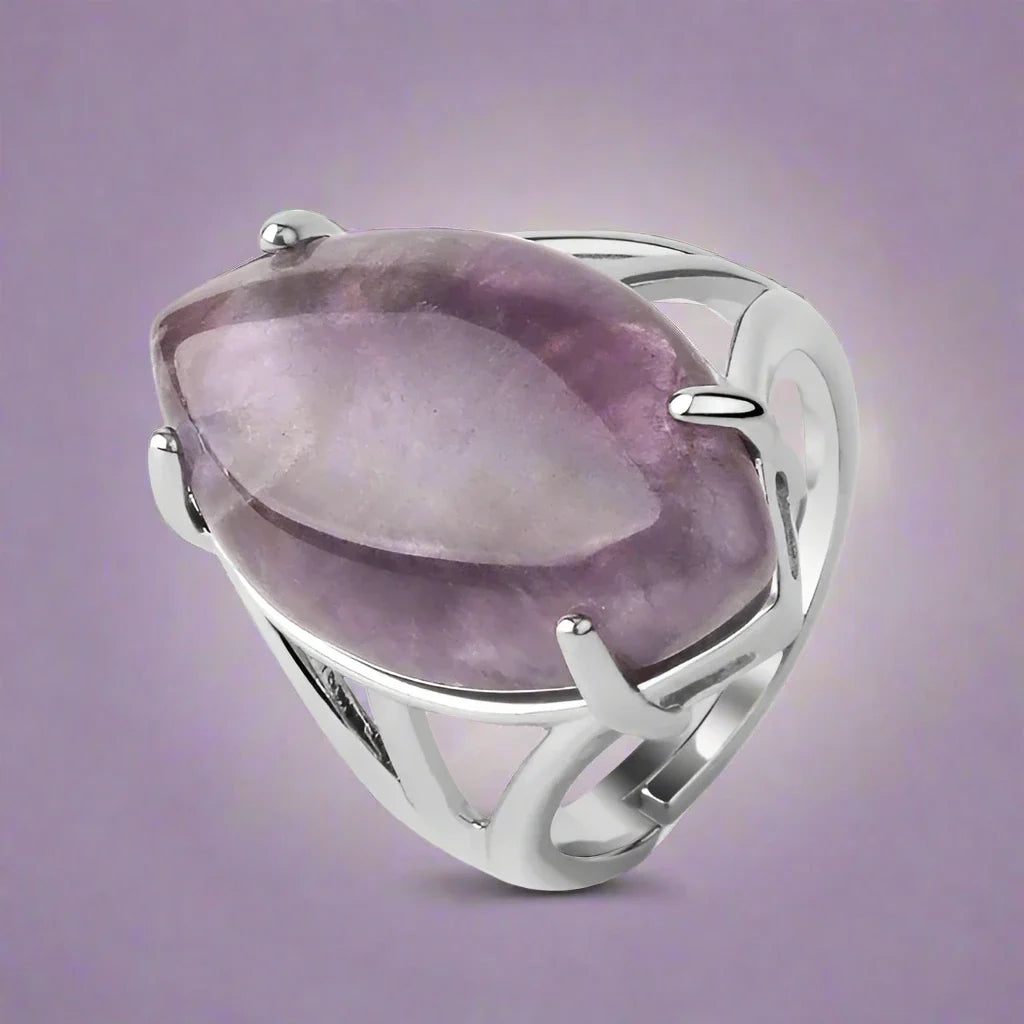 Amethyst Silver Ring for Women
