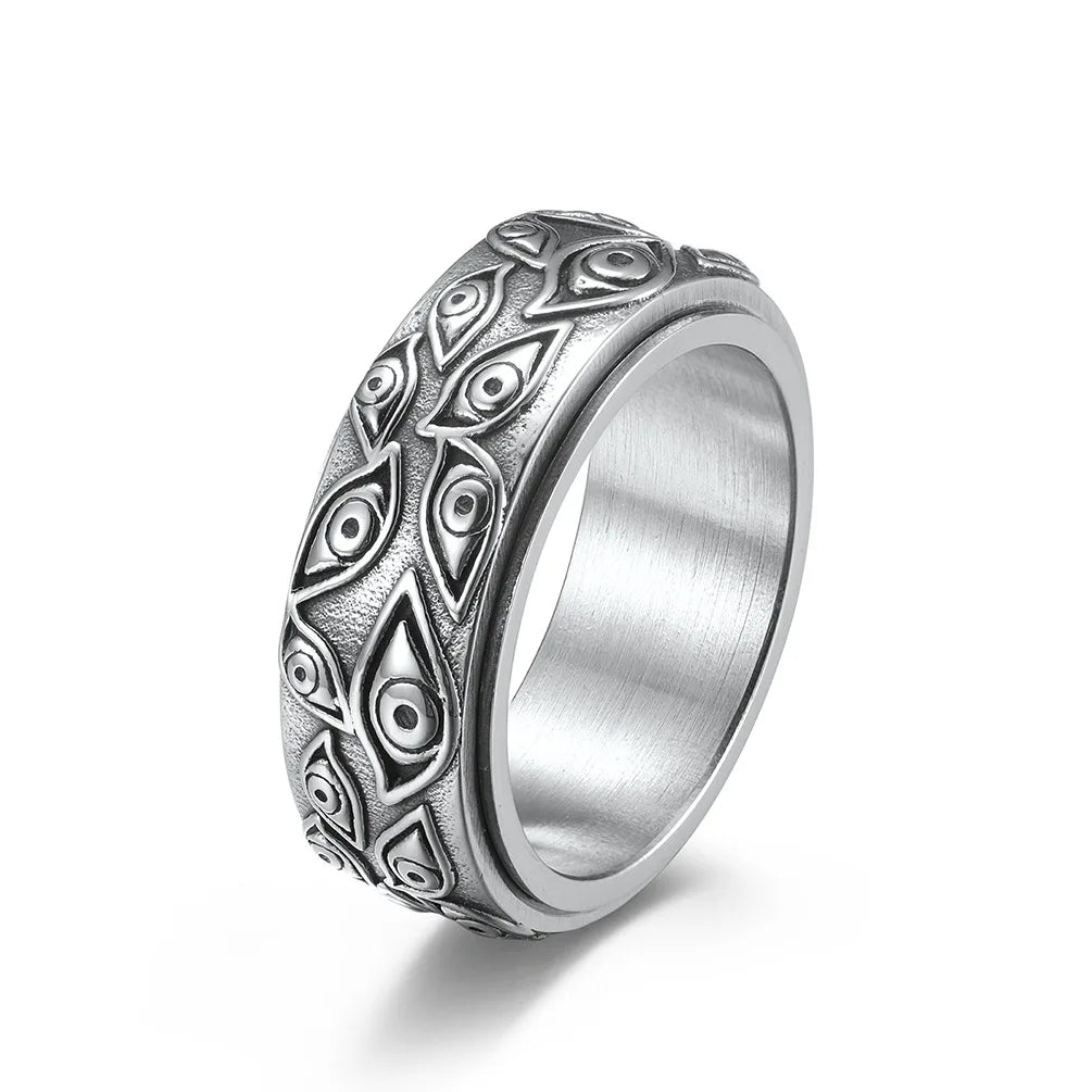 Spinner Stress Relief Ring Eye Silver