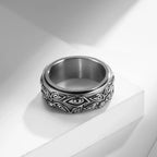 Spinner Stress Relief Ring Eye Silver