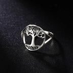 Tree of Life Ring for Women silver