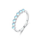 Ring with Moonstone Crystal