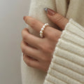 Ring with White Beads