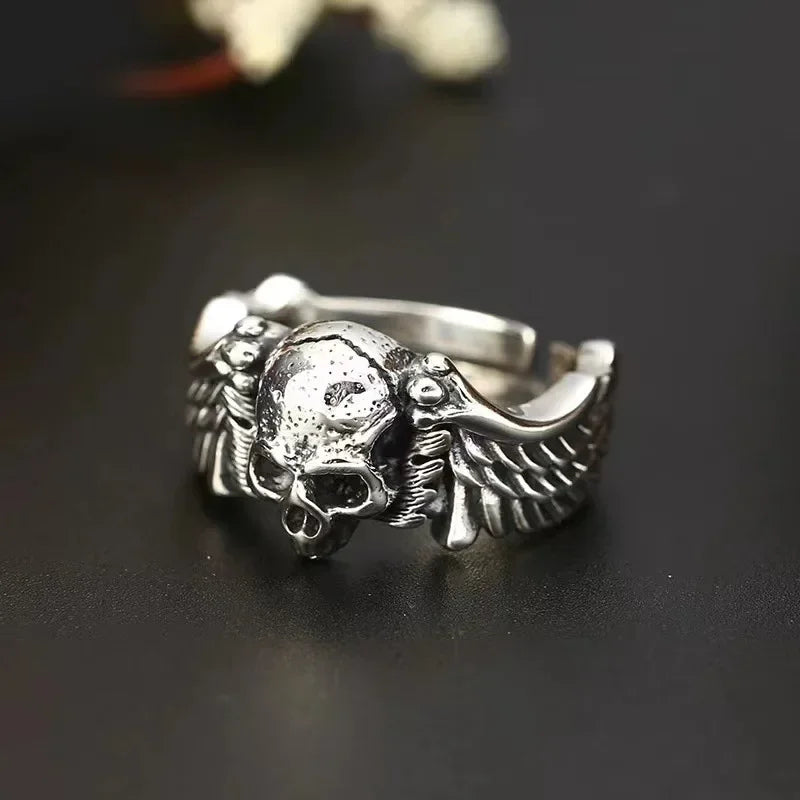 Ring with Skull Head