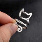 Cat Ring Silver