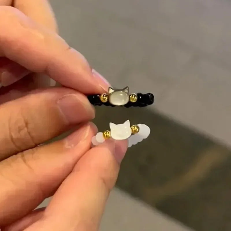 Cat Ring with Stones