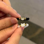 Cat Ring with Stones