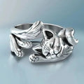 Sleeping Cat Band Ring