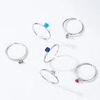 Colored Zircon Ring Birthstone