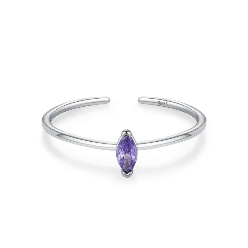 Colored Zircon Ring Birthstone