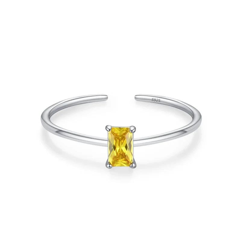 Colored Zircon Ring Birthstone
