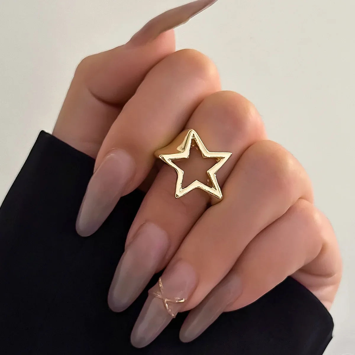 Star Band Ring for Women in gold