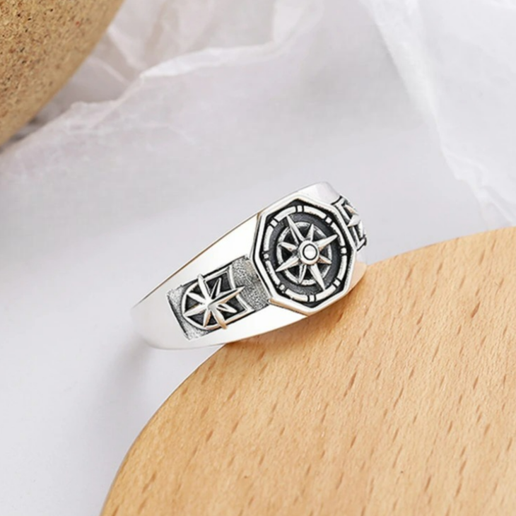 Rose Compass Ring