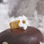 White Flower Ring