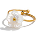 Daisy Flower Band Ring