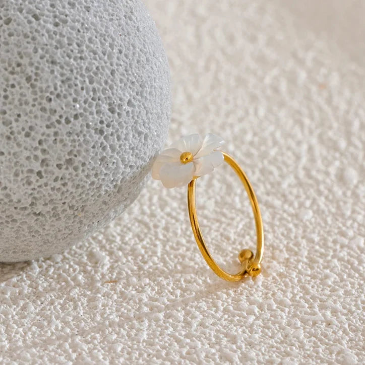 Daisy Flower Band Ring