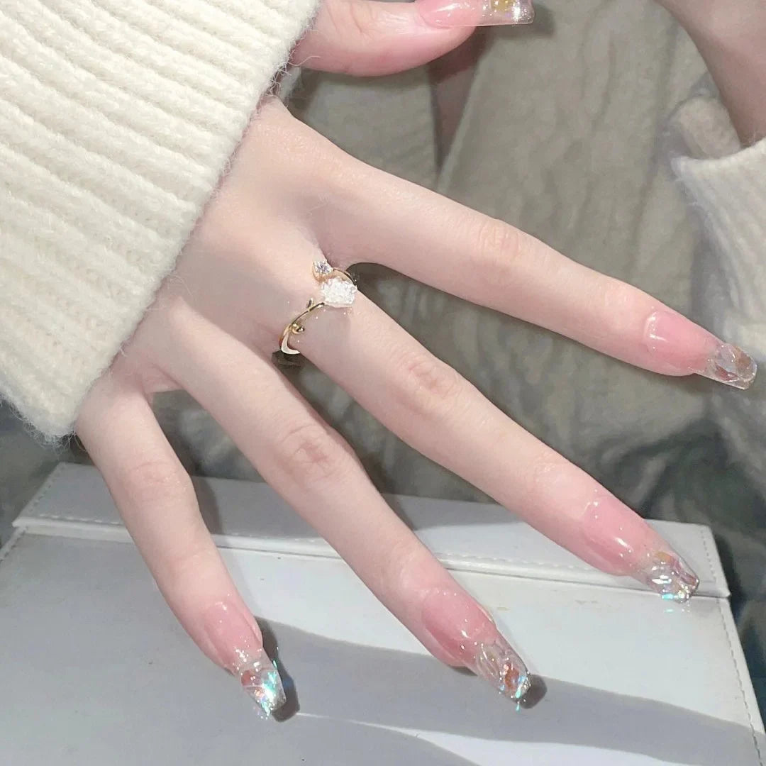 Tulip Flower Zircon Band Ring