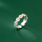 Daisy Flower Band Ring