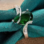 Water Drop Zircon Band Ring