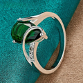 Water Drop Zircon Band Ring