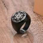 Black Ring Metatron's Cube black