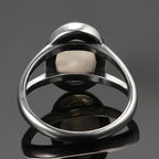 Oval Band Moonstone Women’s Ring