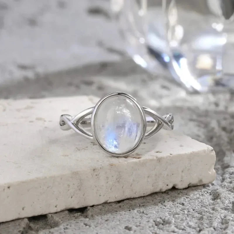 Moonstone Fertility Band Ring