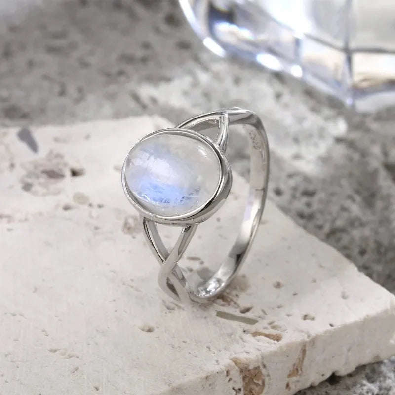 Moonstone Fertility Band Ring