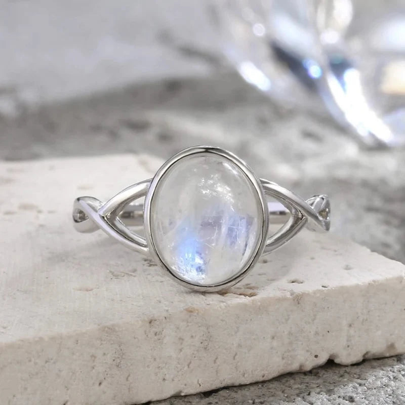 Moonstone Fertility Band Ring