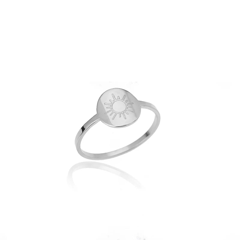 Women's Sun Ring in silver