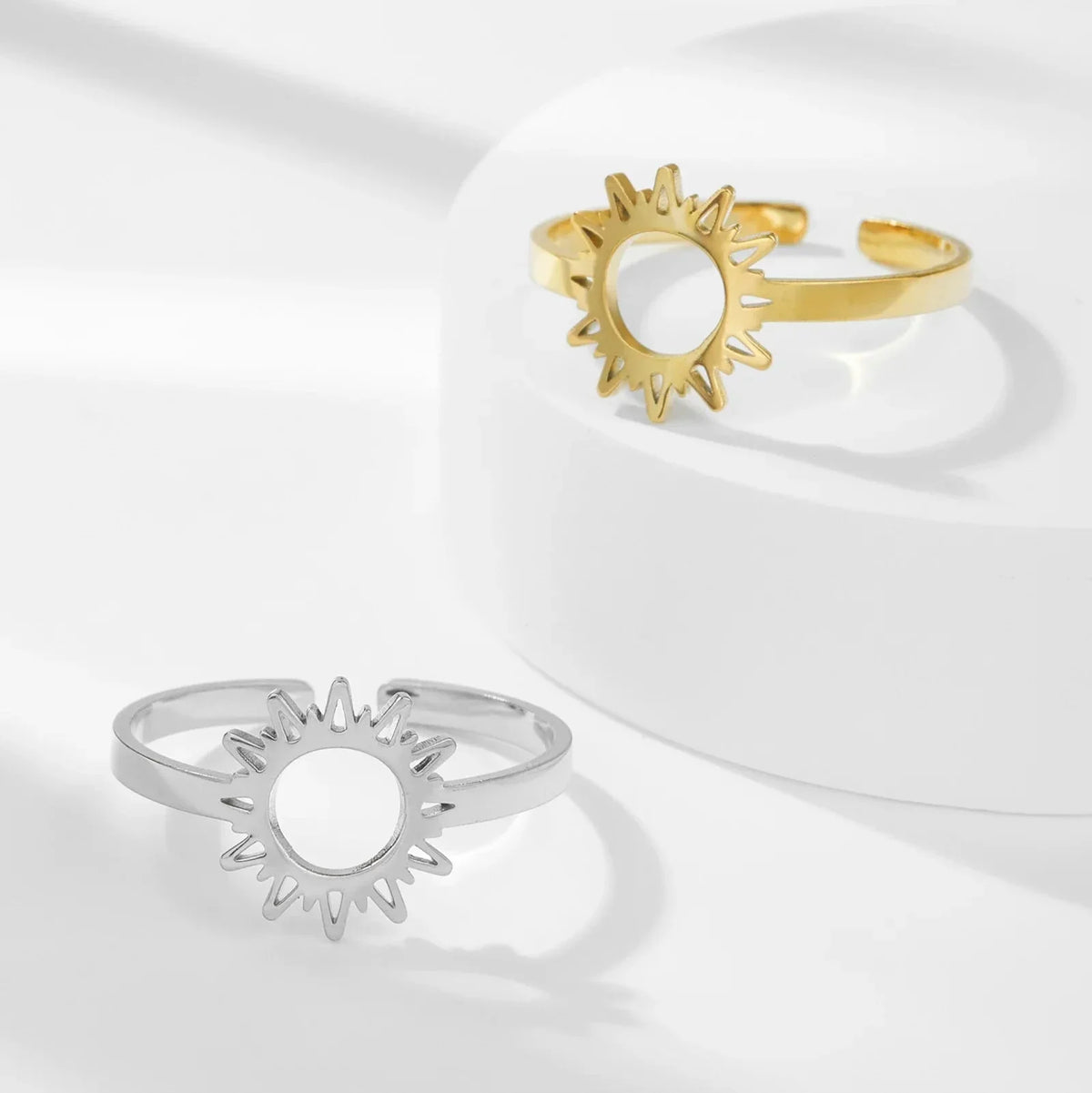 Sun Ring for Women silver