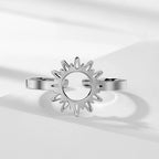 Sun Ring for Women silver
