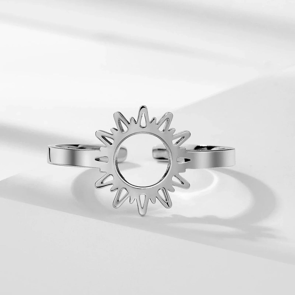 Sun Ring for Women silver