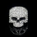 Skull Ring with Rhinestones