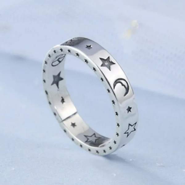 Ring with Astrology Stars