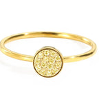 Ring with small round birthstones for women November