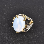 Ring with Natural Moonstone