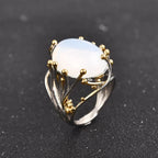 Ring with Natural Moonstone