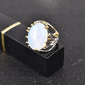 Ring with Natural Moonstone