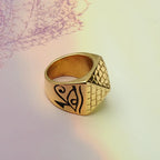 Ring with Egyptian Pyramid gold