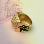 Ring with Egyptian Pyramid gold
