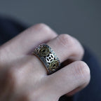 Tibetan Buddhist Ring for Men and Women Signet Ring Gold and Silver