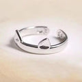 Cat Hug Ring with Silver Ears