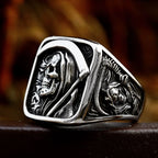 Square Ring with Skull