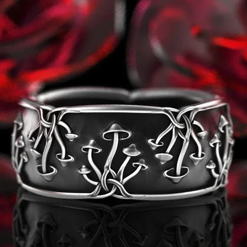 Ring with Mushrooms for Men
