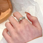 Women's Diamond Heart Ring