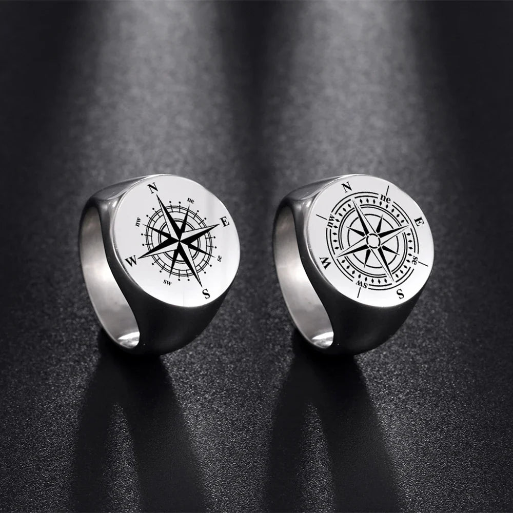 Compass Ring Wind Rose Band style 1