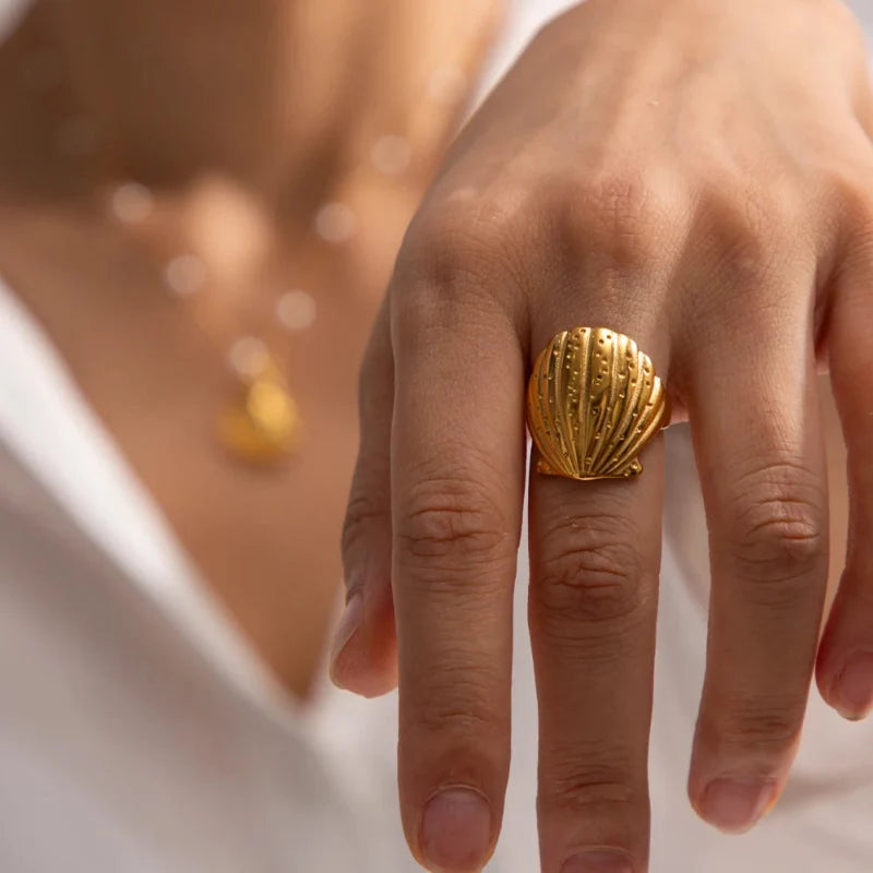 Scallop Shell Ring for Women
