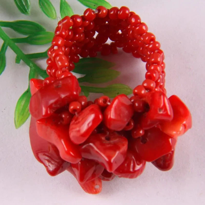 Red coral ring